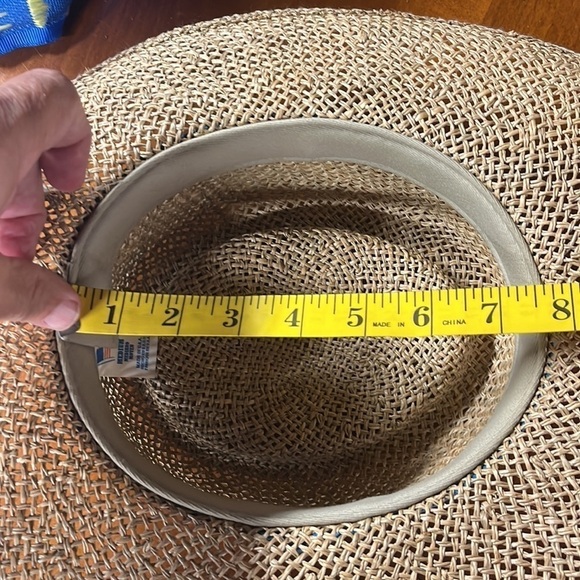 Moyen Straw/ twill Hat - Picture 5 of 6